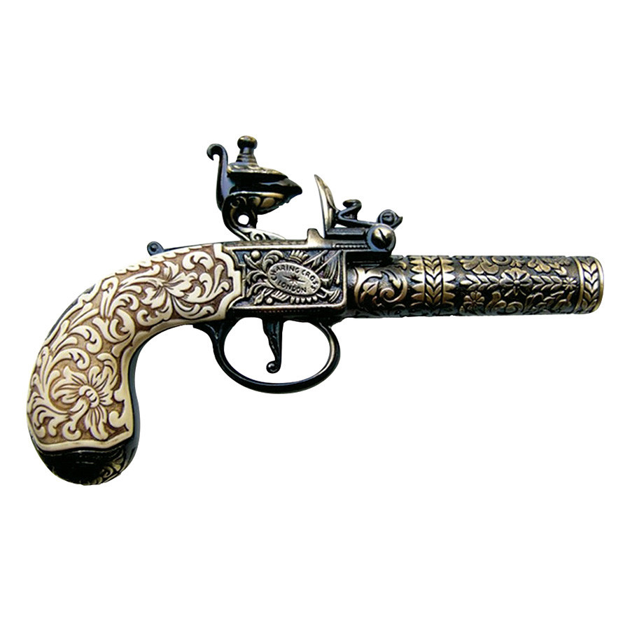 18th Century Engraved Flintlock Pistol Main Image