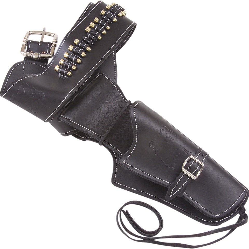 Western-Style Leather Single-Rig Fast-Draw Holster Main Image