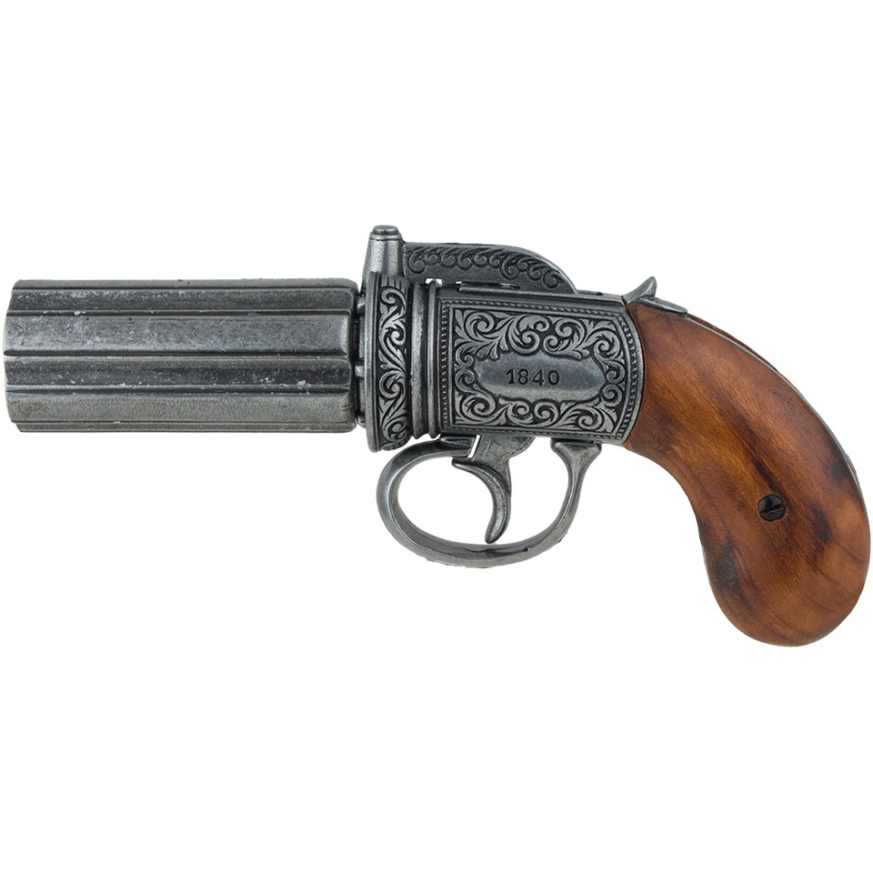 Pepperbox Pistol - Antique Gray Finish Main Image