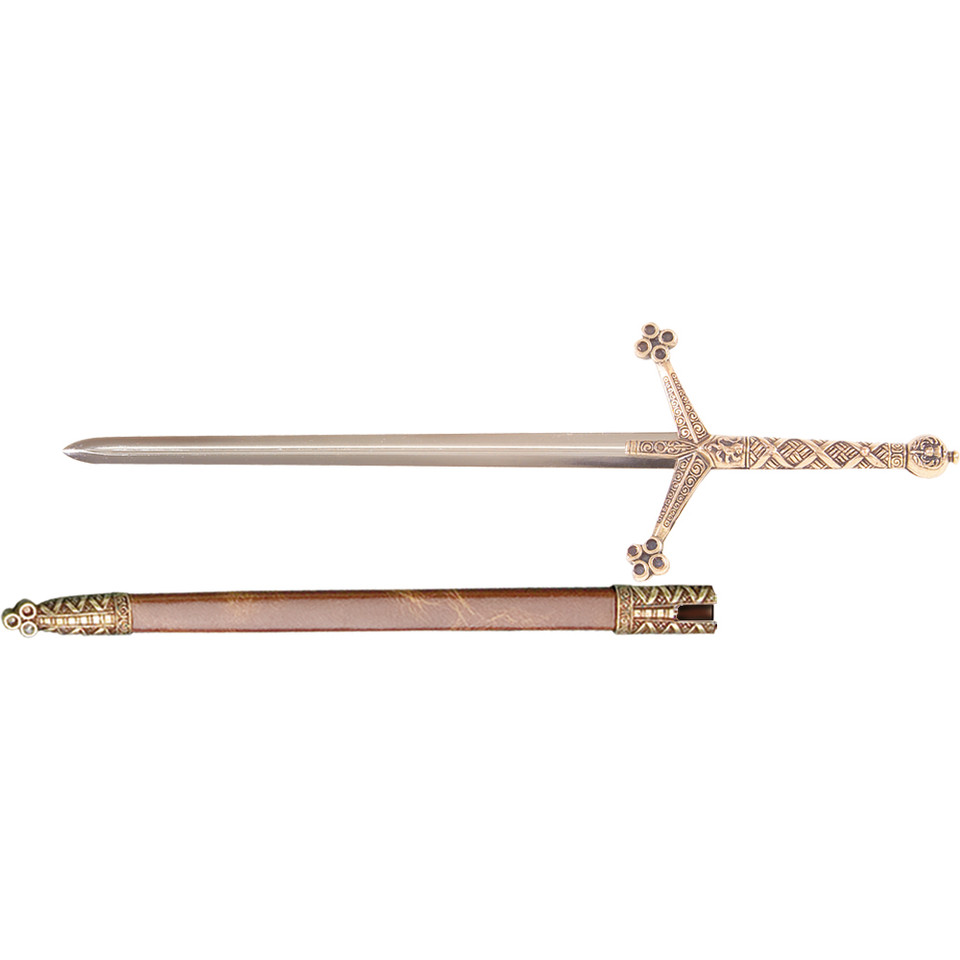 Medieval Claymore Replica Sword w/Sheath Letter Opener Main Image