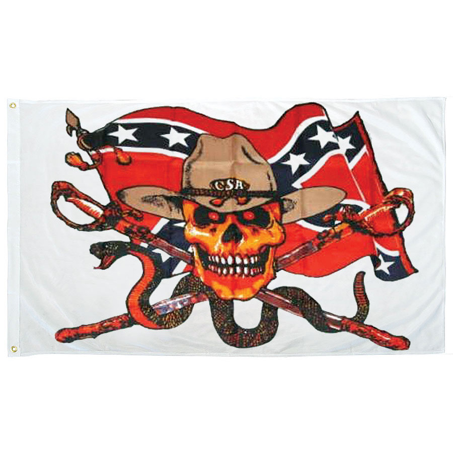 Confederate Snake Rebel Flag Main Image