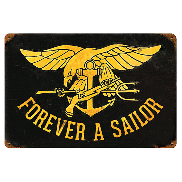 Forever a Sailor Metal Sign Main Image