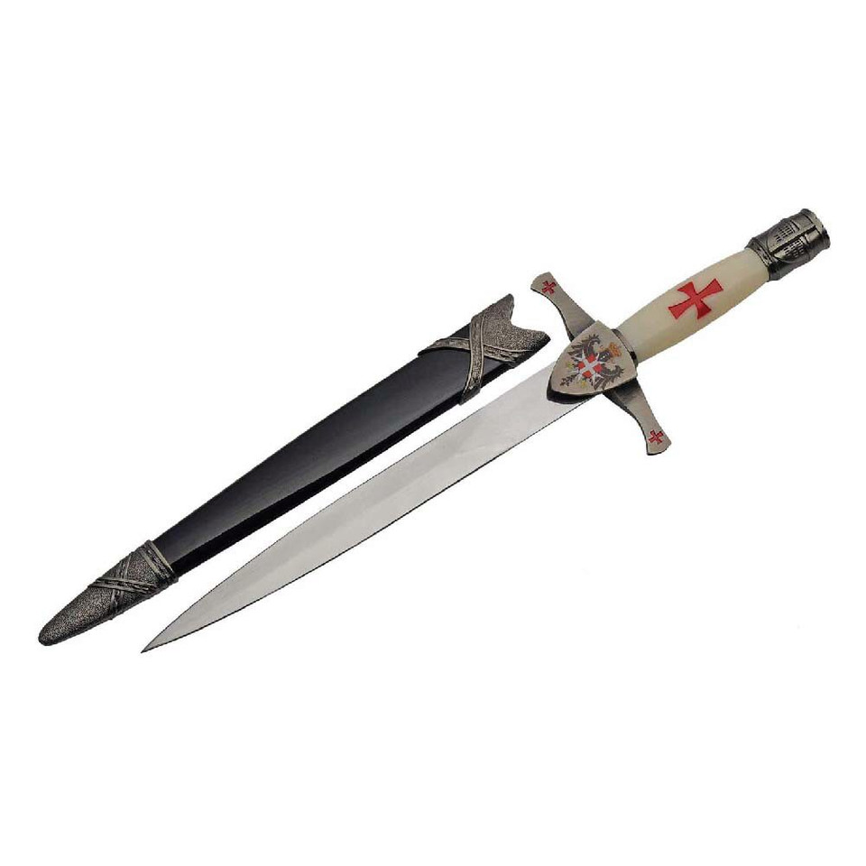 Crusader Cross Dagger with Sheath - 15.75" Main Image