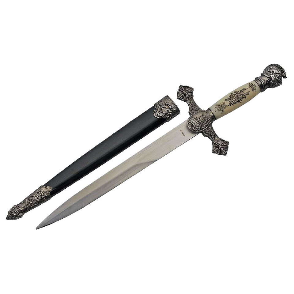 Knight's Dagger with Scabbard - 14" Main Image