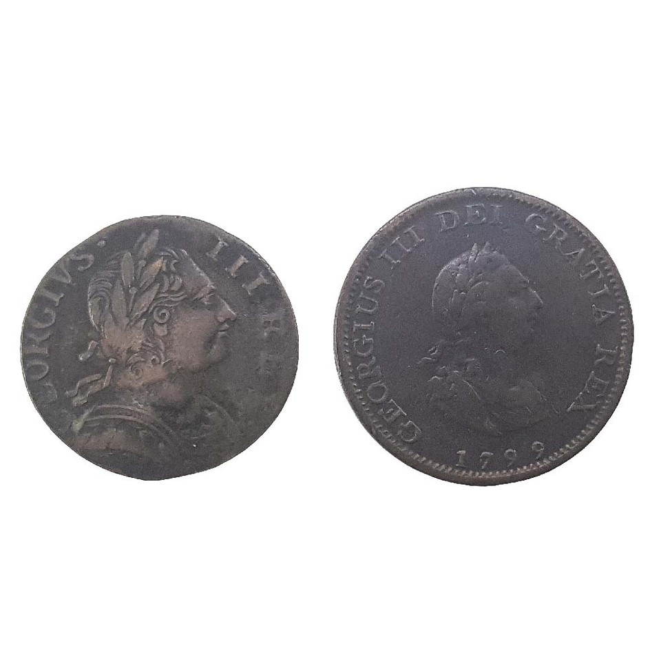 King George III Two Coin Set Clear Box Main Image