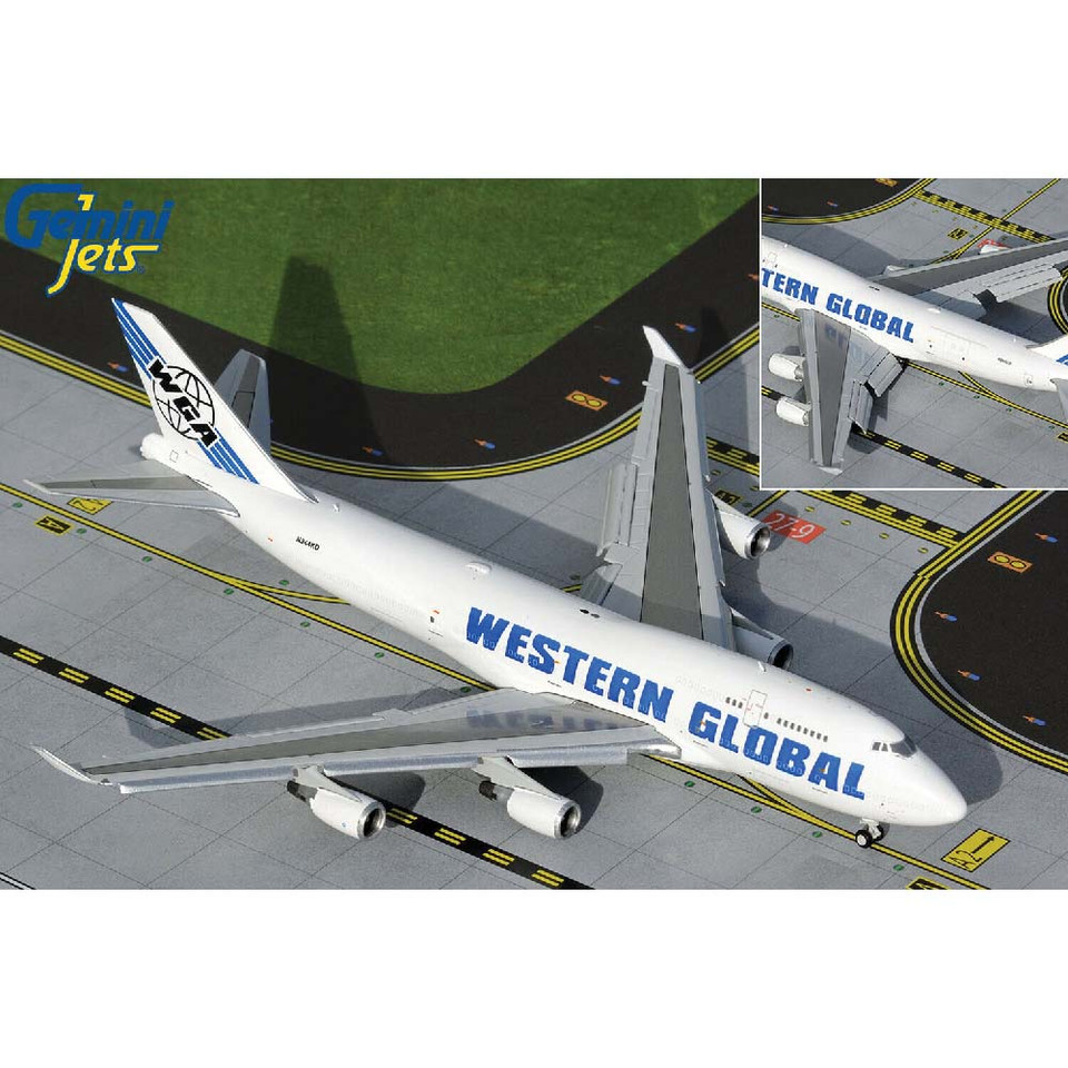 Boeing B747-400(BCF) 1/400 Die Cast Model - Western Global A Main Image