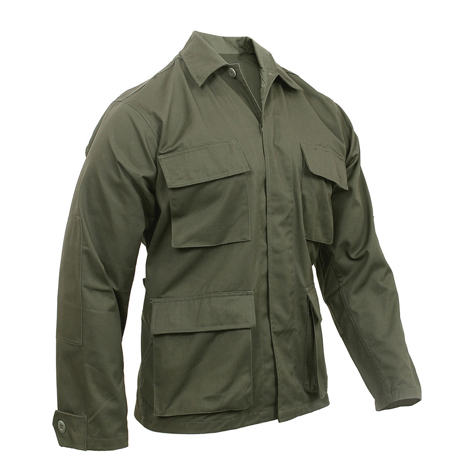 Poly/Cotton Twill BDU Shirt- Olive Drab Main Image