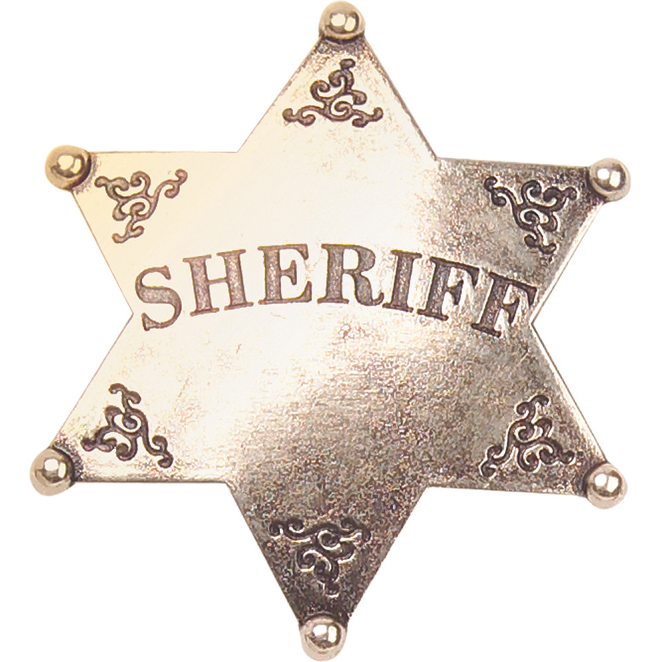 Sheriff Brass Badge Main Image