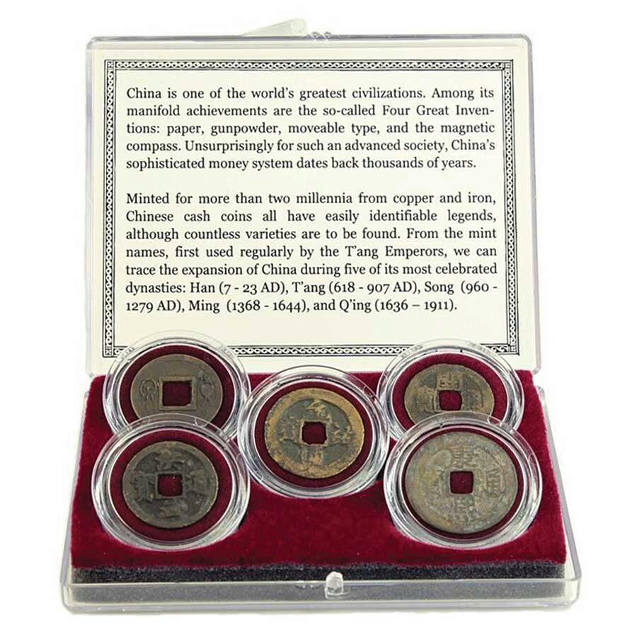 China 5 Dynasties Coin Collection Main Image