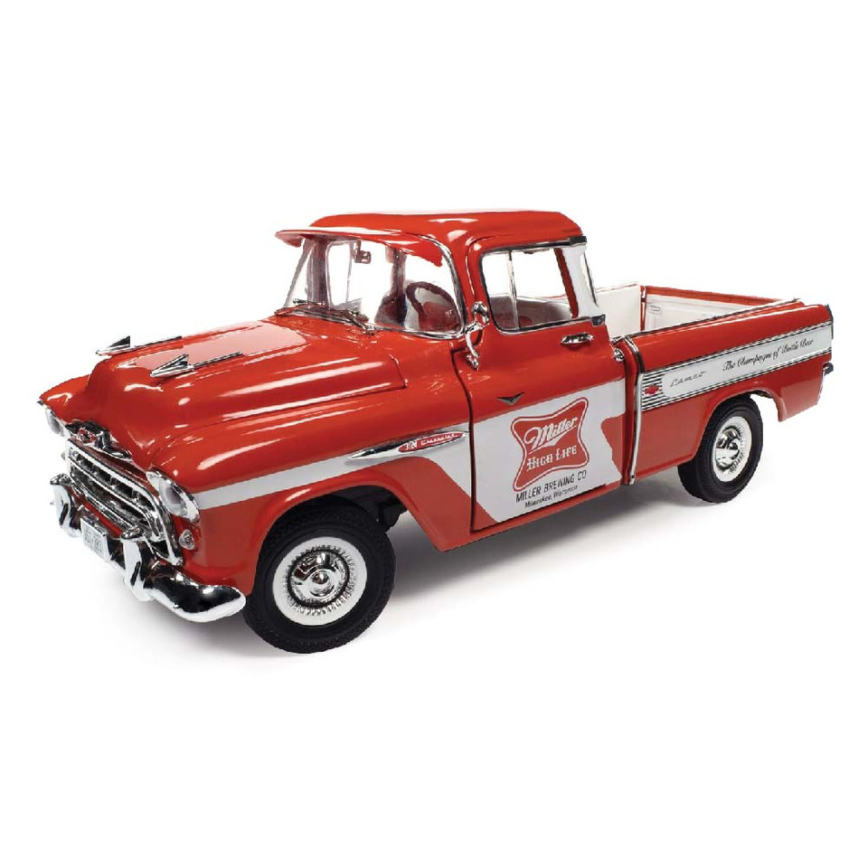 1957 Chevy Cameo Pickup 1/18 Die Cast Model  - Miller High L Main Image