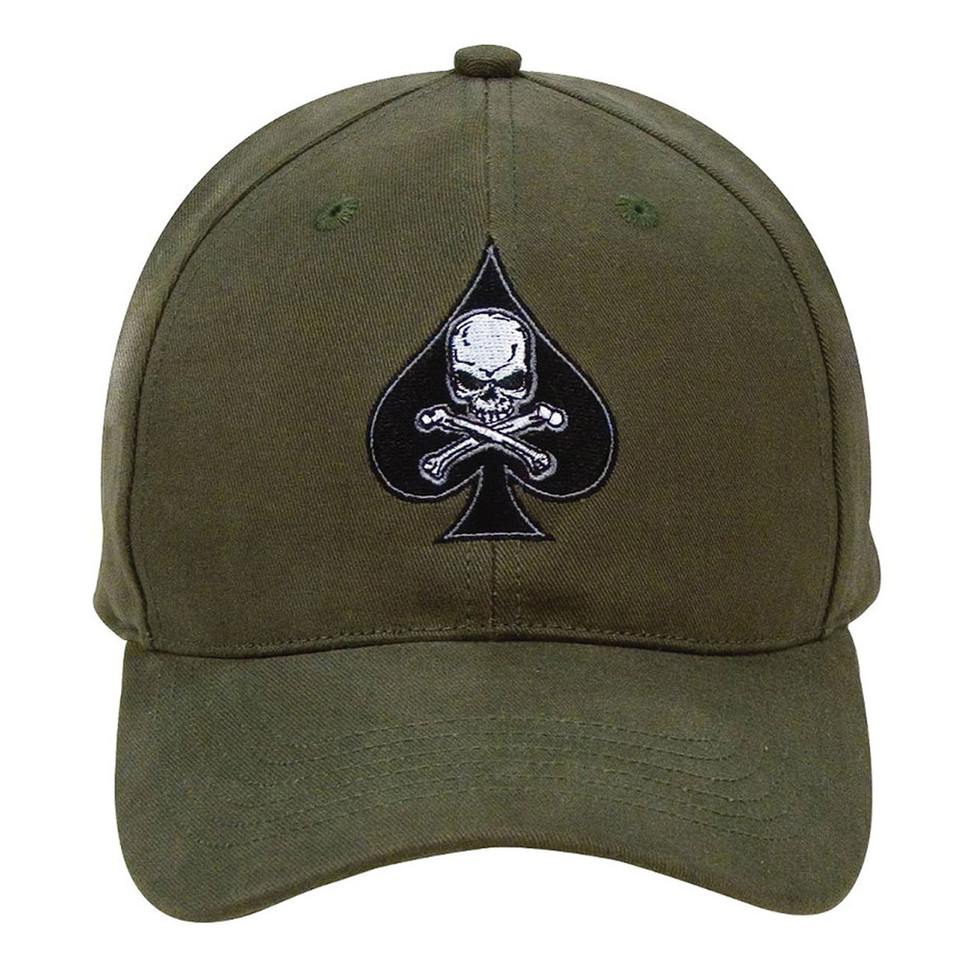 Olive Drab Spade Skull Cap Main Image