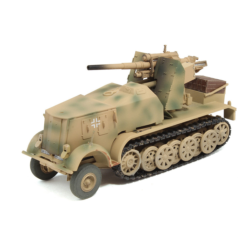 Sd.Kfz.8 Half Track w/88mm FlaK 1/72 Die Cast Model Main Image