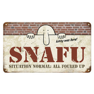 SNAFU Metal Sign Main Image
