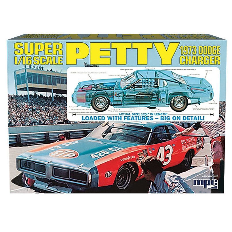 Richard Petty 1973 Dodge Charger 1/16 Kit Main Image