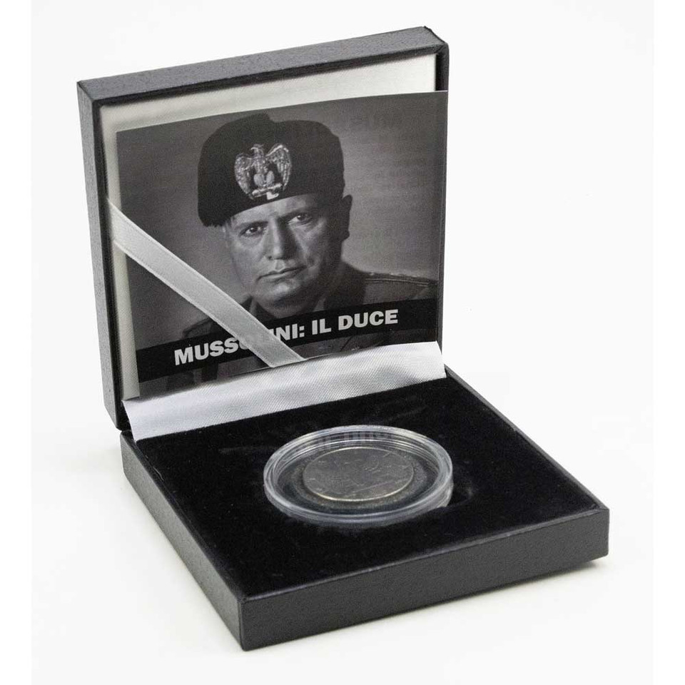 1940 1 Lira Coin with Display Box Main Image