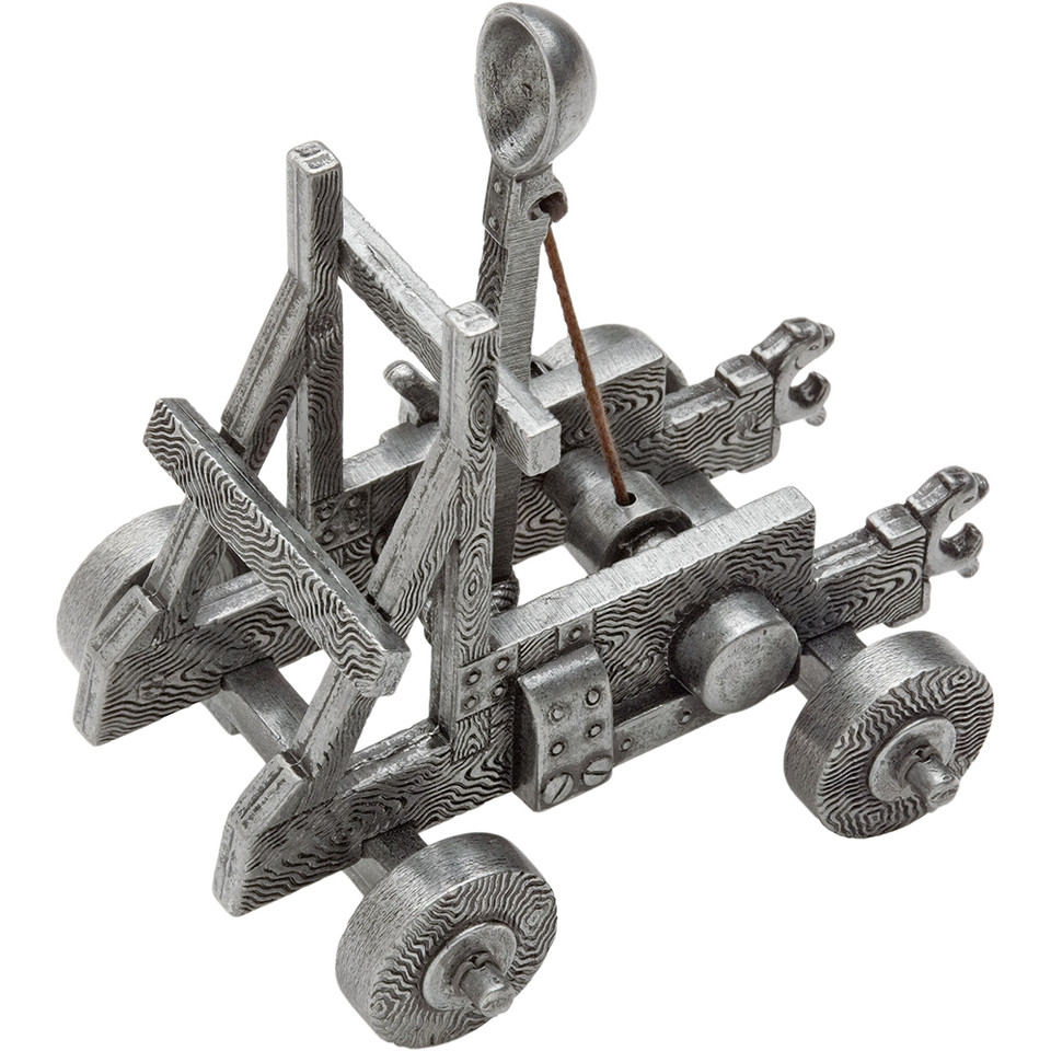 Medieval Miniature Catapult Display Main Image