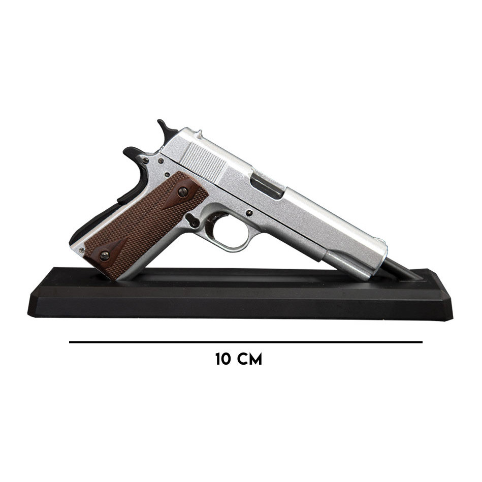 Miniature M1911 Model Pistol - Silver Main Image