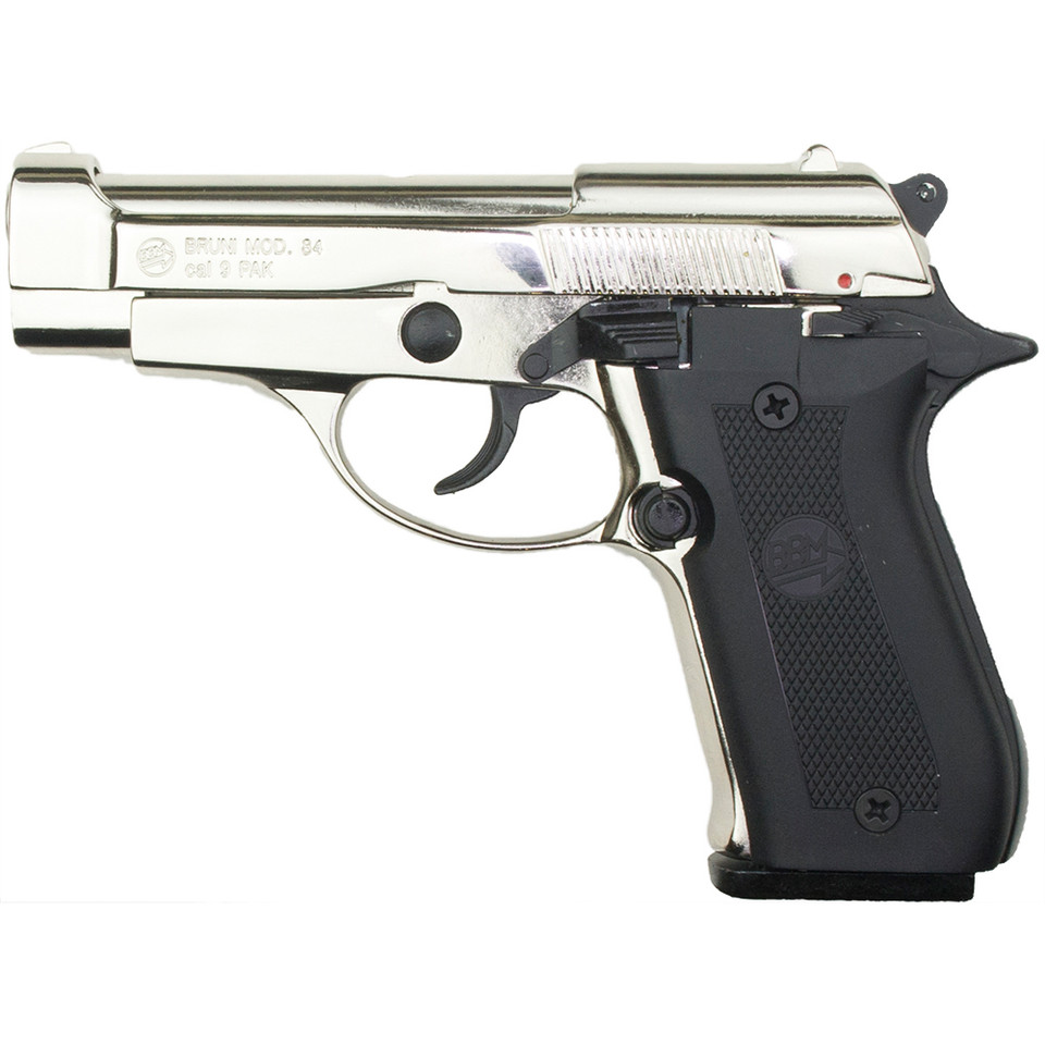 M84 Military 9mm Blank Firing Gun - Nickel 2700 NIKEL Main Image