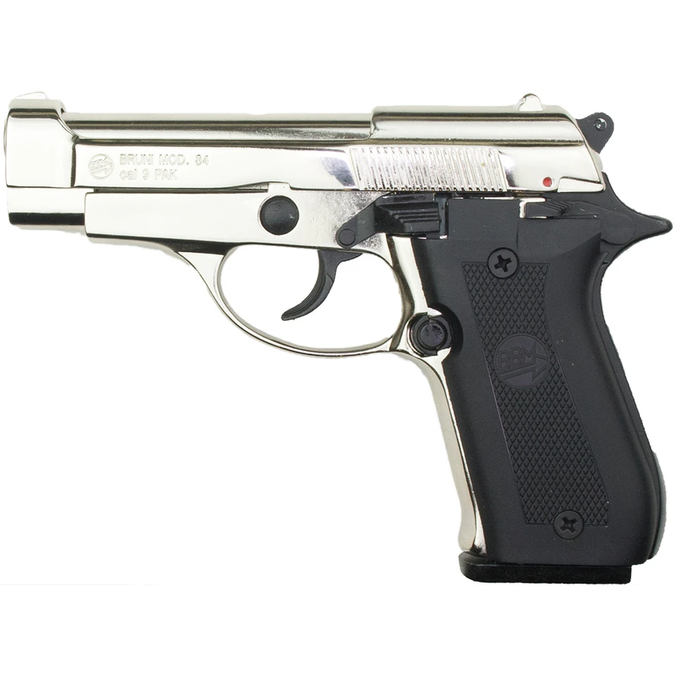M84 Military 9mm Blank Firing Gun - Nickel 2700 NIKEL Main Image
