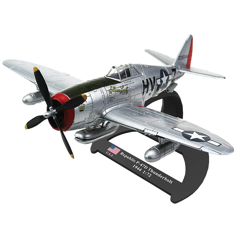 P-47D Thunderbolt 1/72 Die Cast Model Silver Lady, Capt. Witold "Lanny" Lanowski, 61st FS, 56th FG Main Image