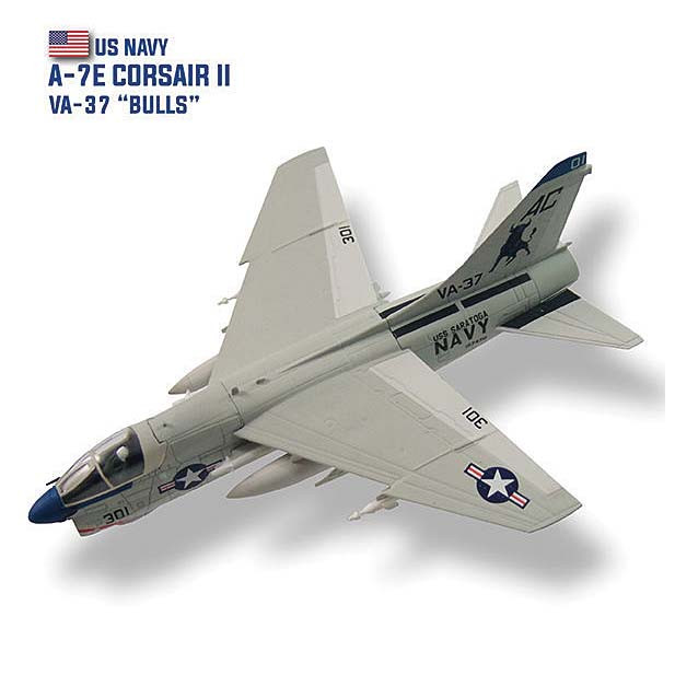 LTV A-7E Corsair II 1/100 Die Cast Model VA-37 "Bulls," U.S. Navy, 1980 Main Image