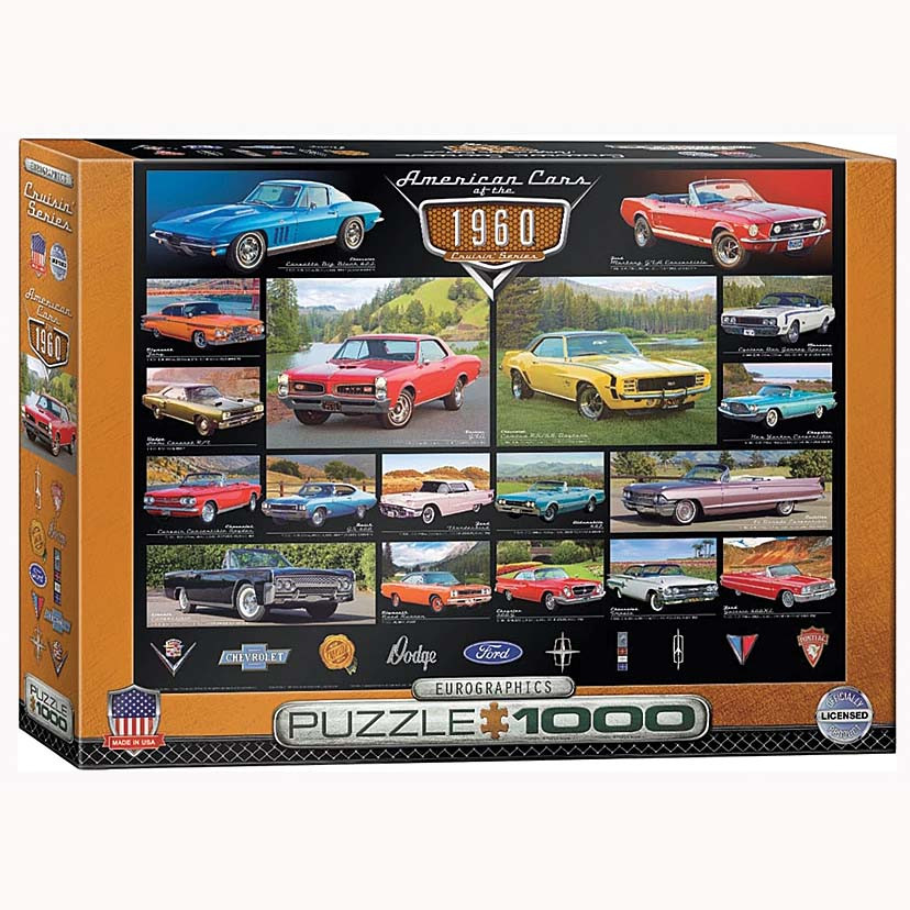 American Cars of the 1960s 1,000 Piece Puzzle Main Image