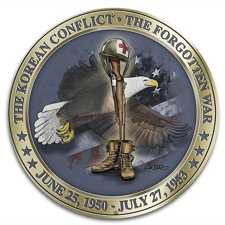 Korea Round Metal Sign Main Image