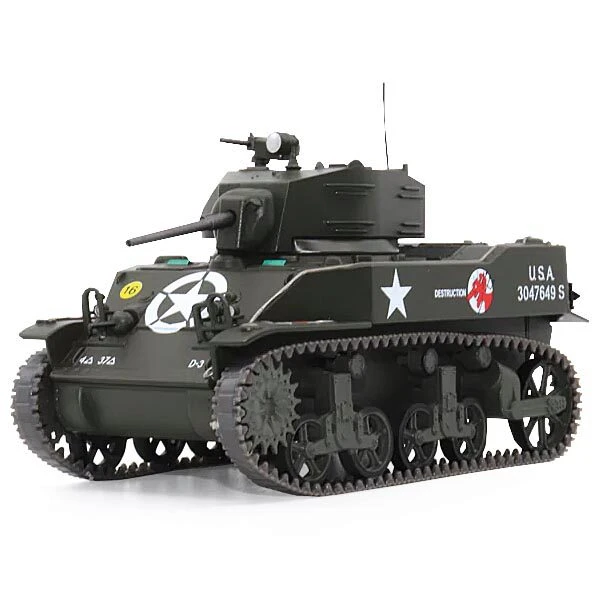 M5A1 Stuart 1/43 Die Cast Model 37th Tank Battalion - France, September 1944 Main Image
