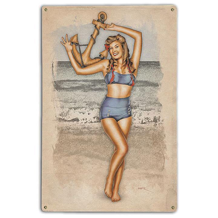 Anchors Aweigh Metal Sign  (LS5115-BD) Main Image
