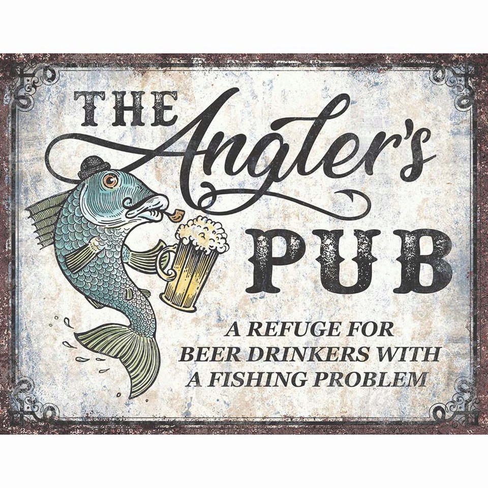 ANGLER'S PUB METAL SIGN  (2674) Main Image