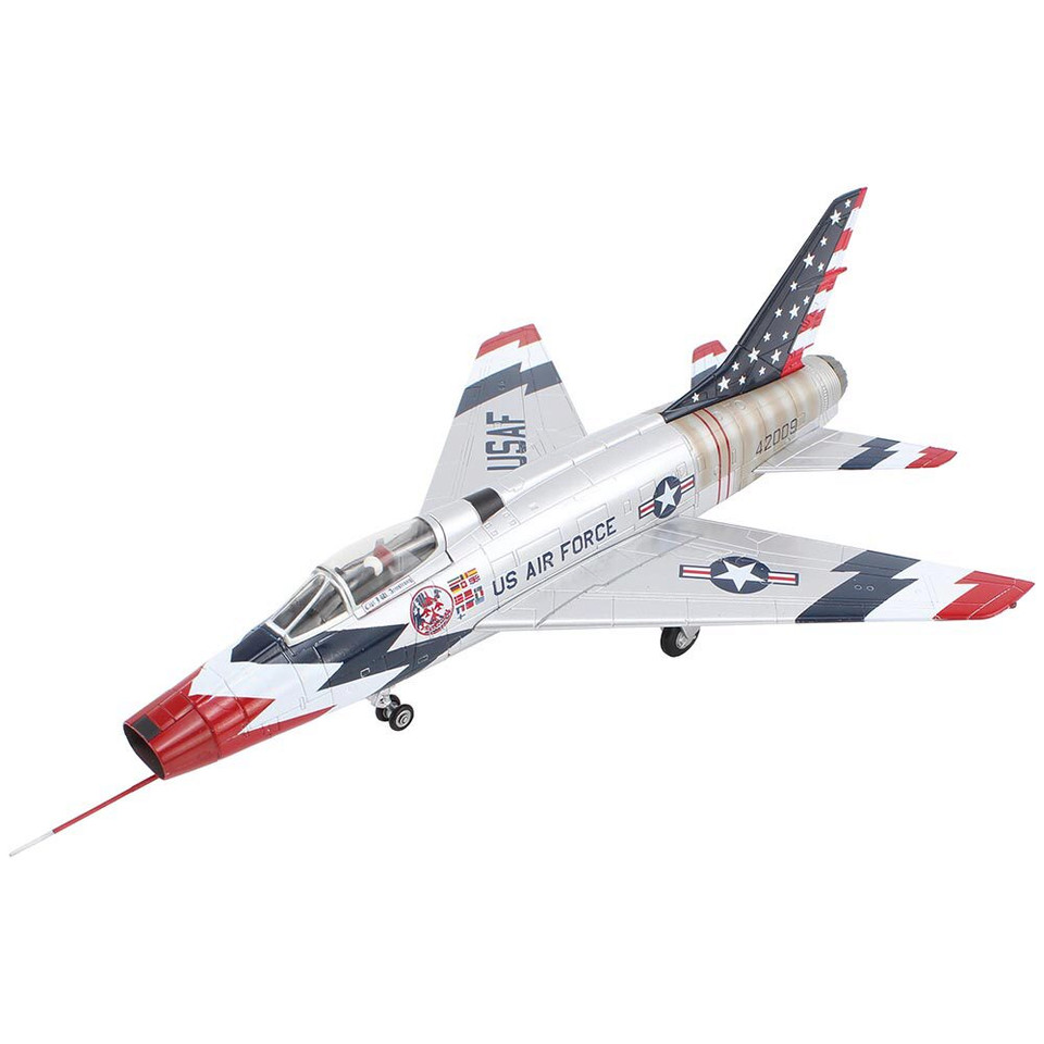 F-100 Super Sabre  1/72 Die Cast Model -  HA2123 Skyblazers, USAF, 1960 Season Main Image