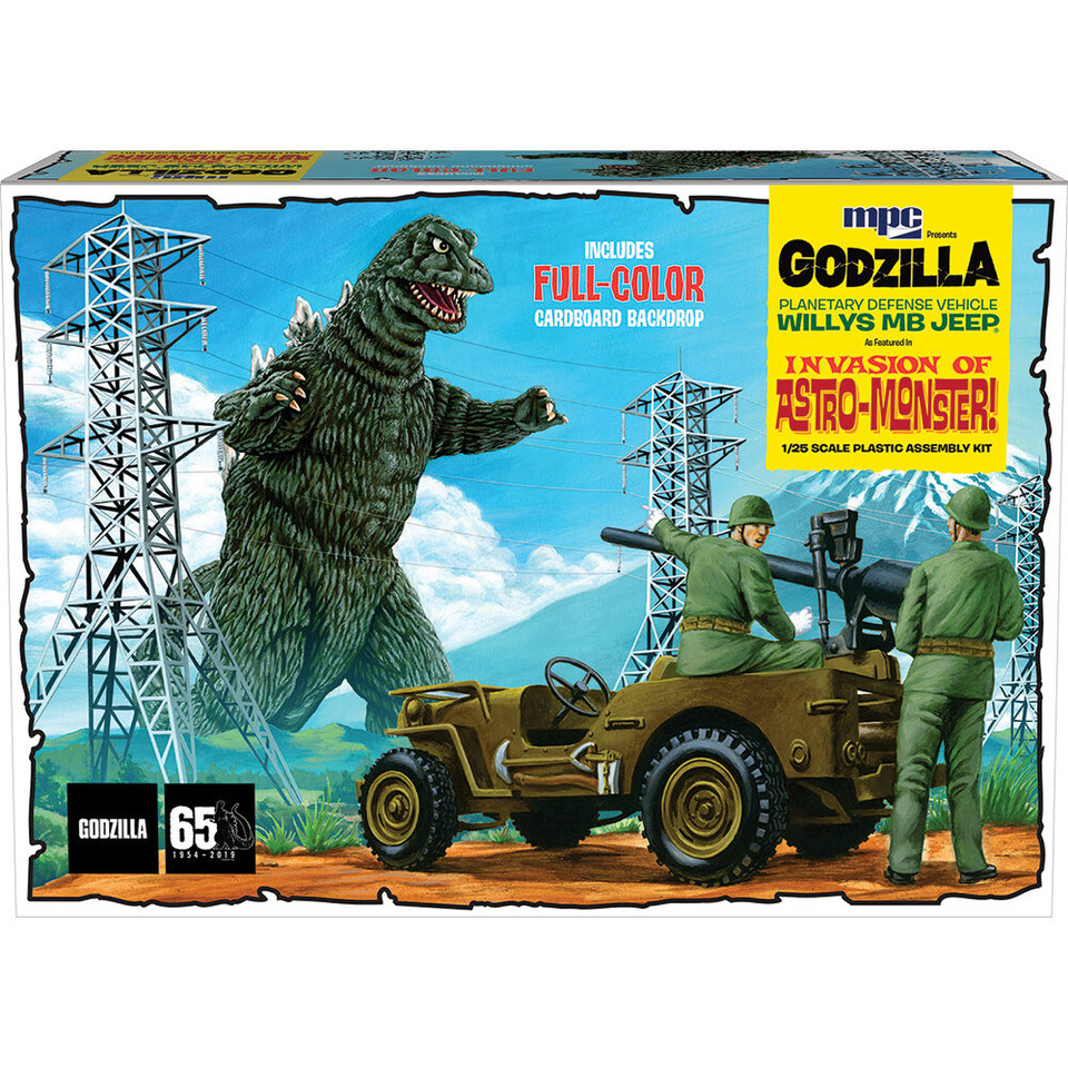 Godzilla Army Jeep Model 1/25 Kit Main Image