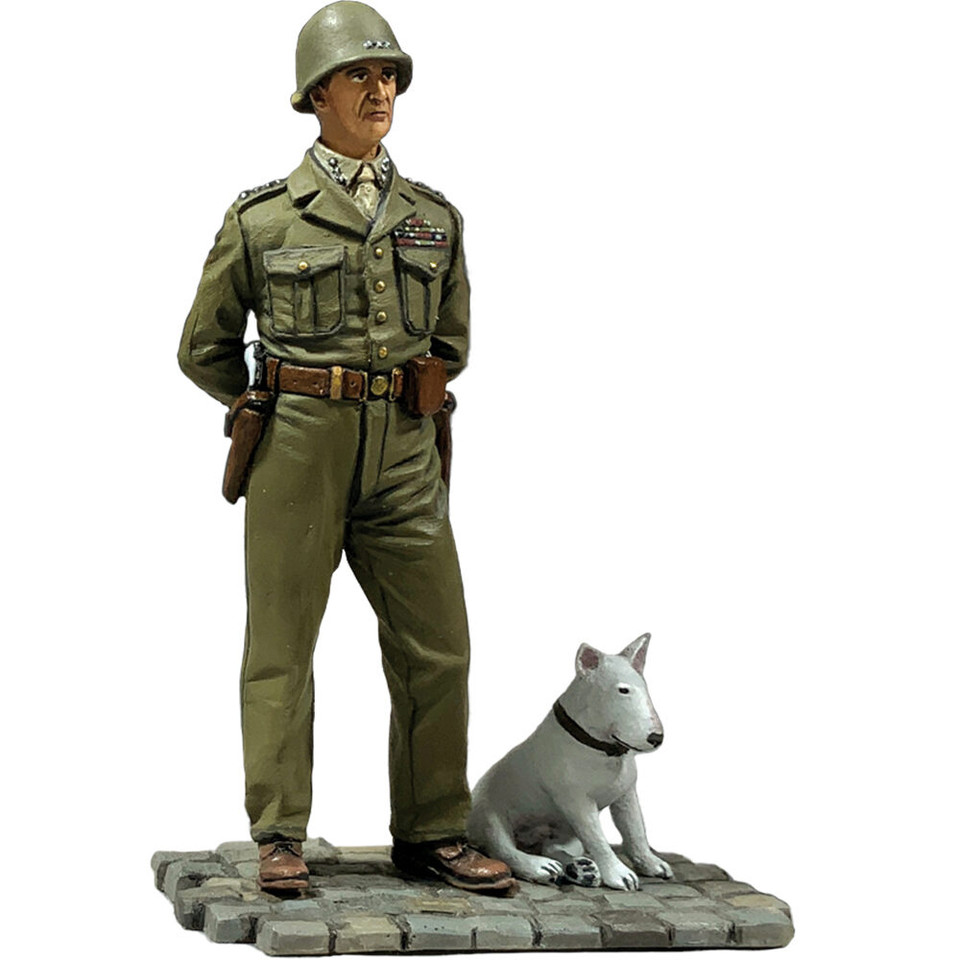 U.S. General George S. Patton and Willy (1944) 1/30 Figure William Britain 10120 Main Image
