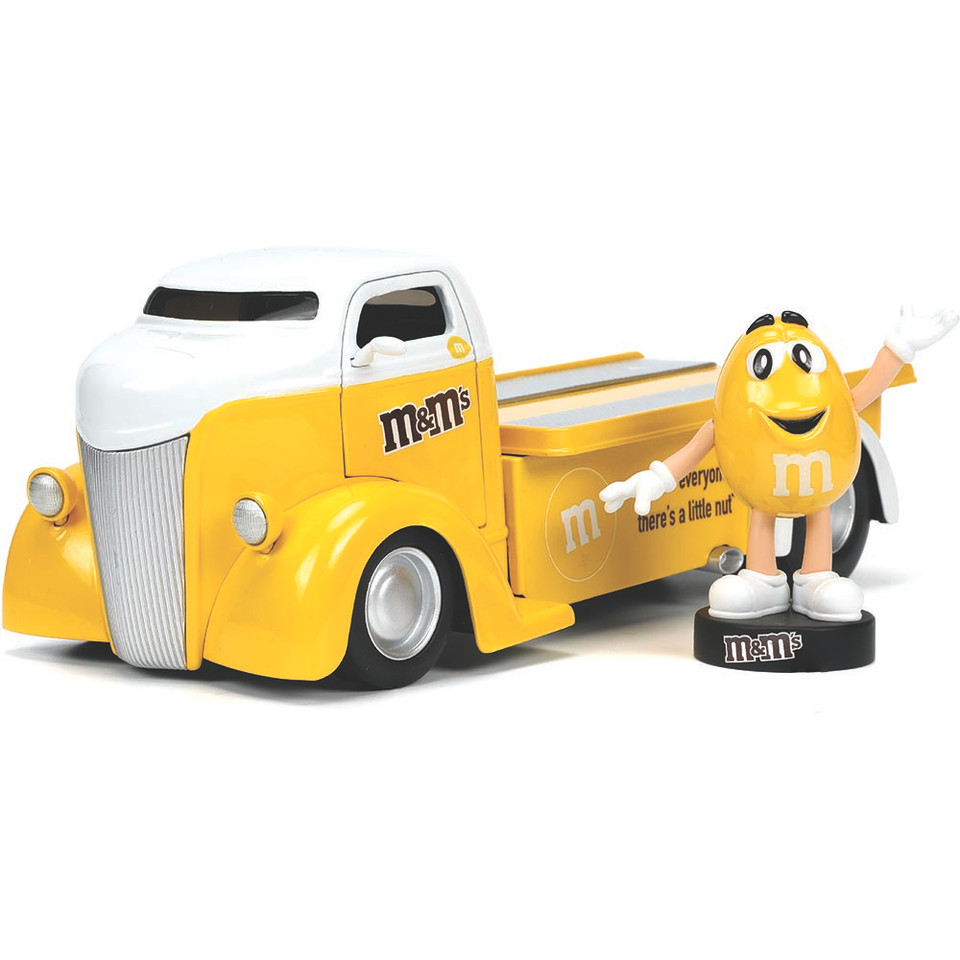1947 Ford COE Flatbed with Yellow M&M's Figure Main Image