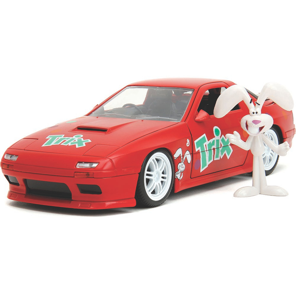 1985 Mazda RX-7 with Trix Rabbit Figure Main Image