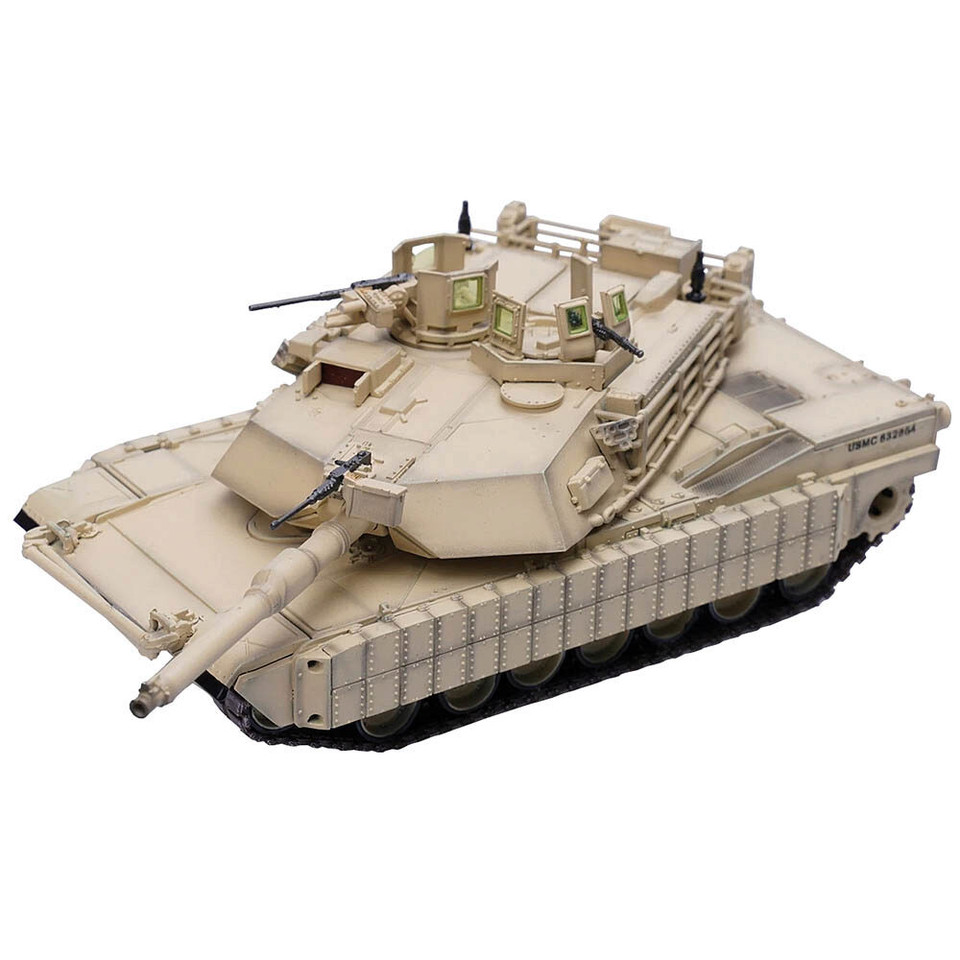 M1A1 Abrams w/Tusk 1 Survival Kit 1/72 Die Cast Model 1st Tank Bn. 1st Marines Division Main Image