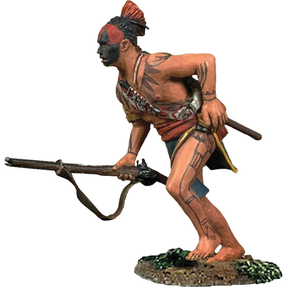Native Warrior Running Barefoot 1/30 Figure William Britain 16124 Main Image