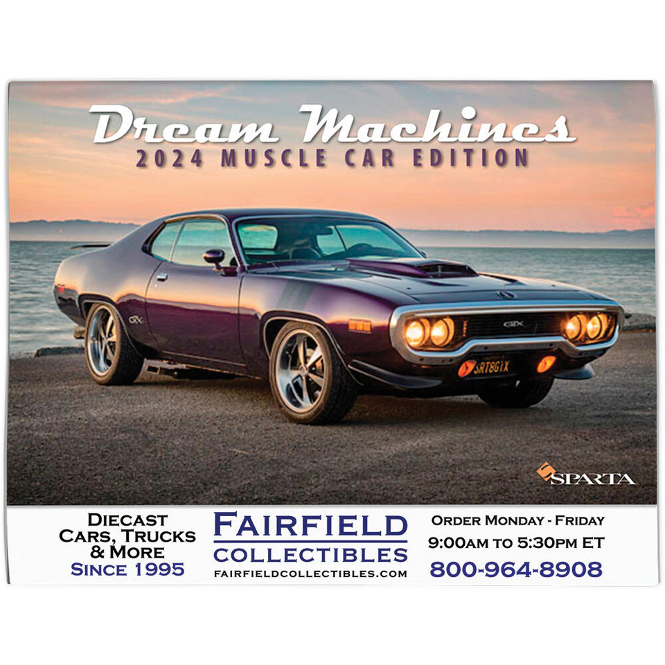 DREAM MACHINES- MUSCLE CAR EDITION 2024 WALL CALENDAR Main Image