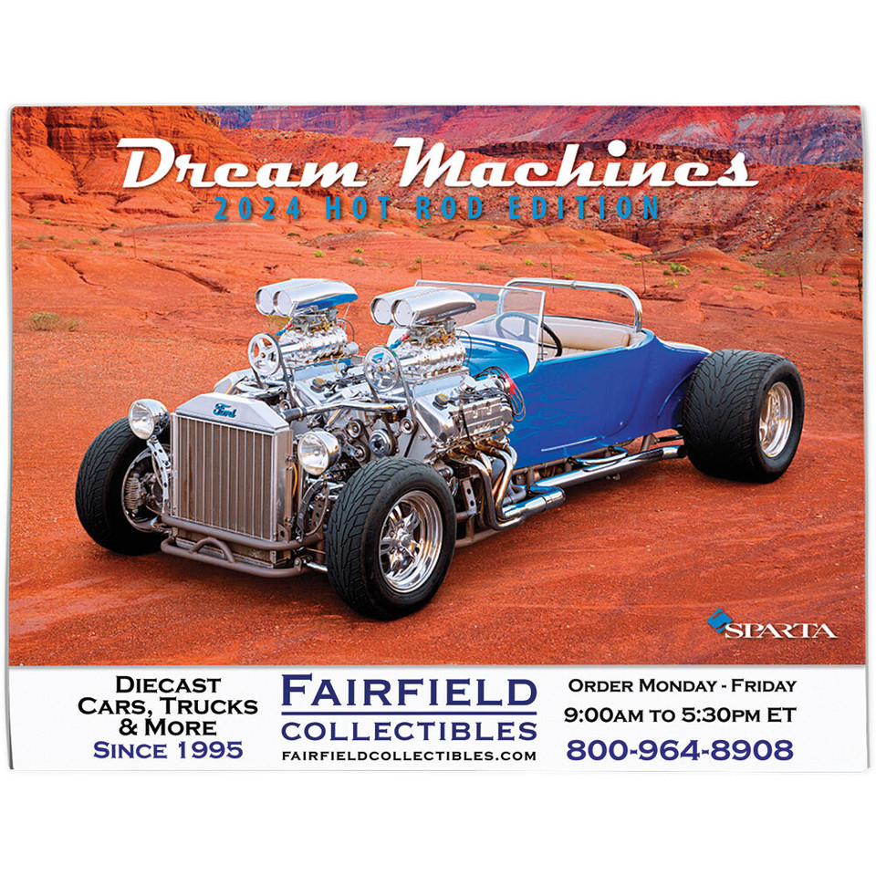 DREAM MACHINES- HOT ROD EDITION 2024 WALL CALENDAR Main Image
