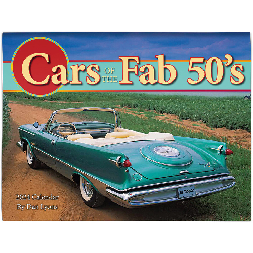 Cars Of The Fabulous 50s 2024 Wall Calendar Main Image