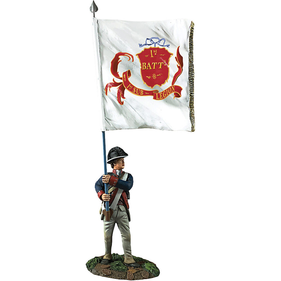 Wayne's Legion Infantry Ensign 1/30 Figure William Britain 16133 Main Image