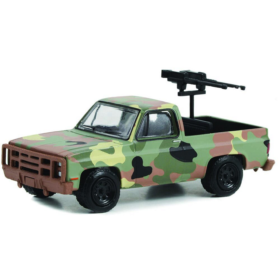 1984 Chevrolet M1009 CUCV in Camouflage with Mounted Machine Guns Main Image