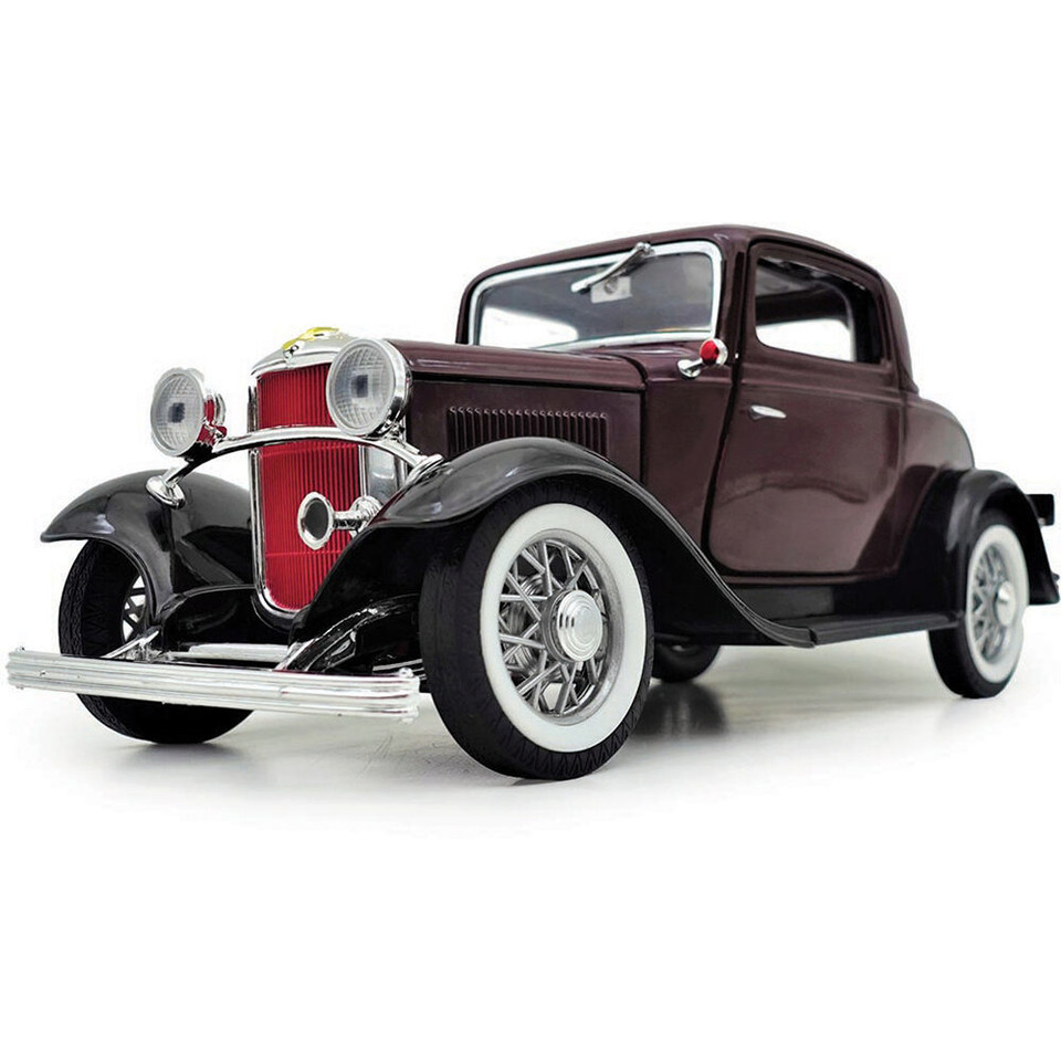 1932 Ford 3-Window Coupe - Burgundy&Black Main Image