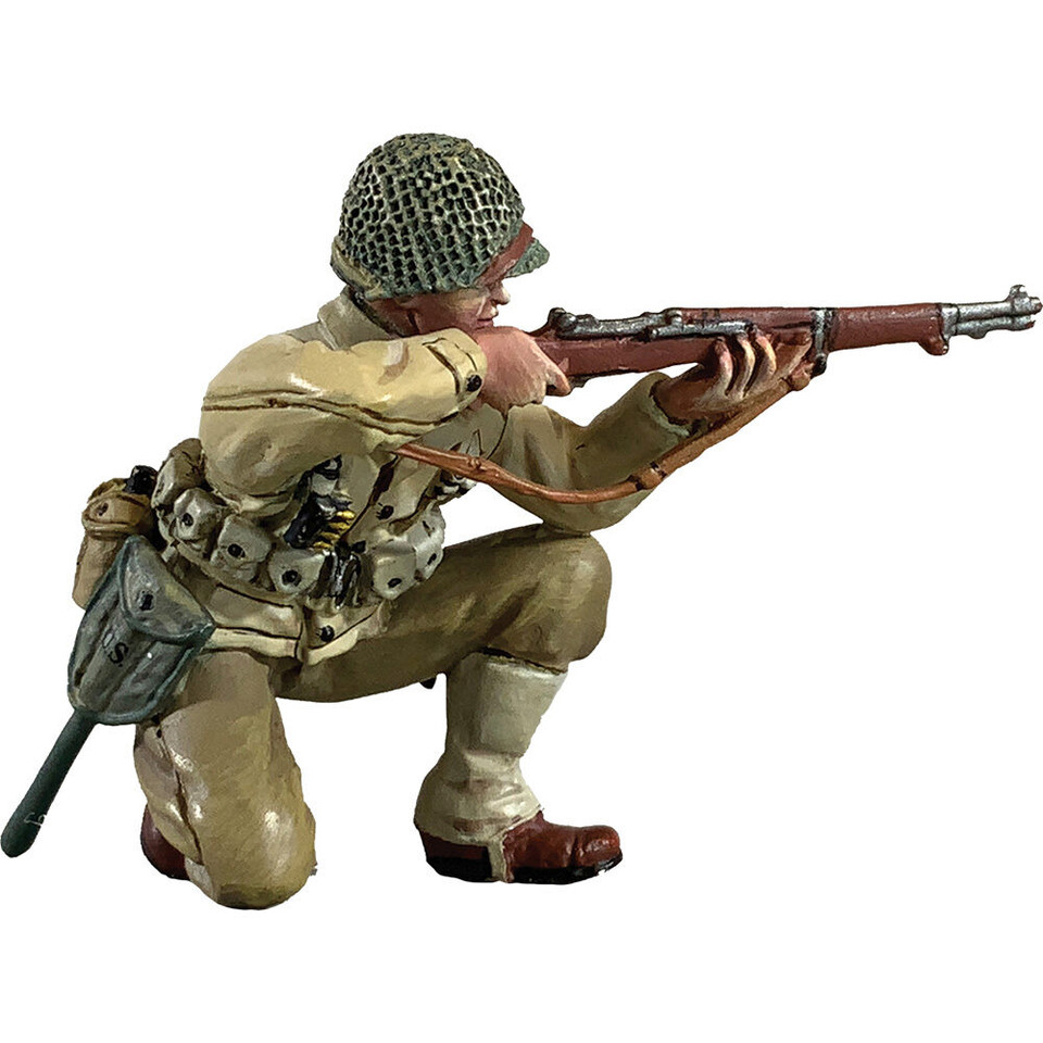 U.S. Infantry Kneeling Firing M1 Garand 1/30 Figure William Britain 25191 Main Image