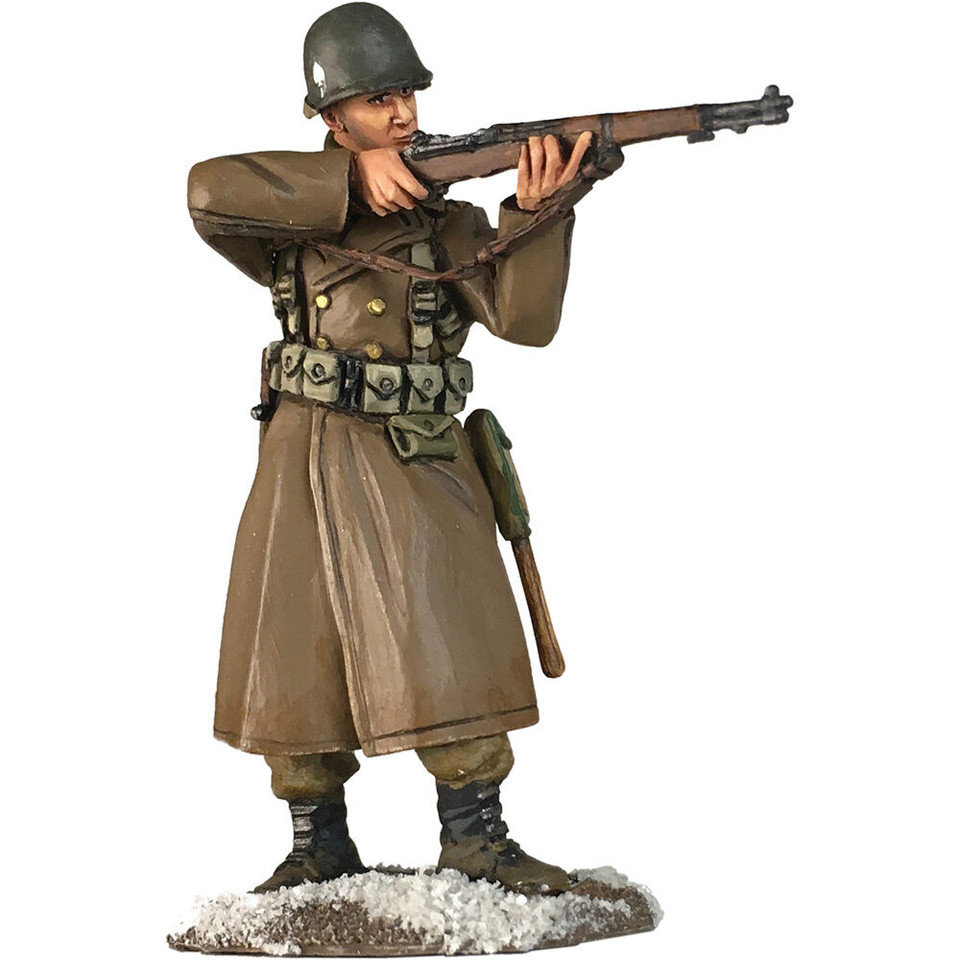 U.S. 101st Airborne Standing Firing M-1 Garand 1/30 Figure William Britain (25066) Main Image