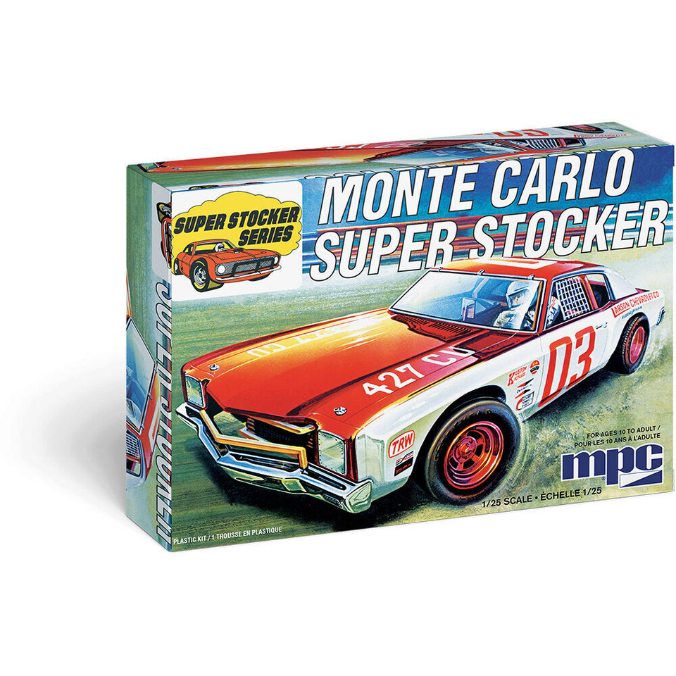 1971 Chevy Monte Carlo Super Stocker 1/25 Kit MPC962M Main Image