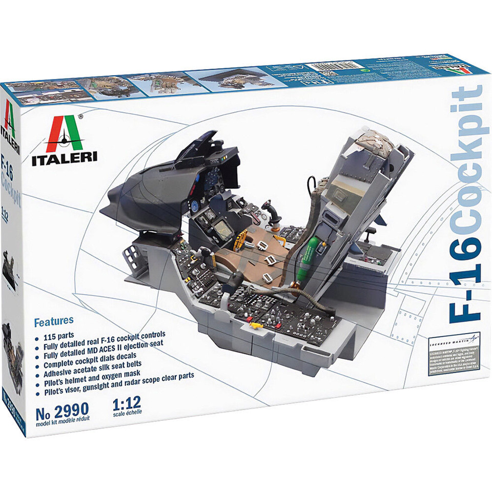 F-16 Cockpit 1/12 Kit Main Image