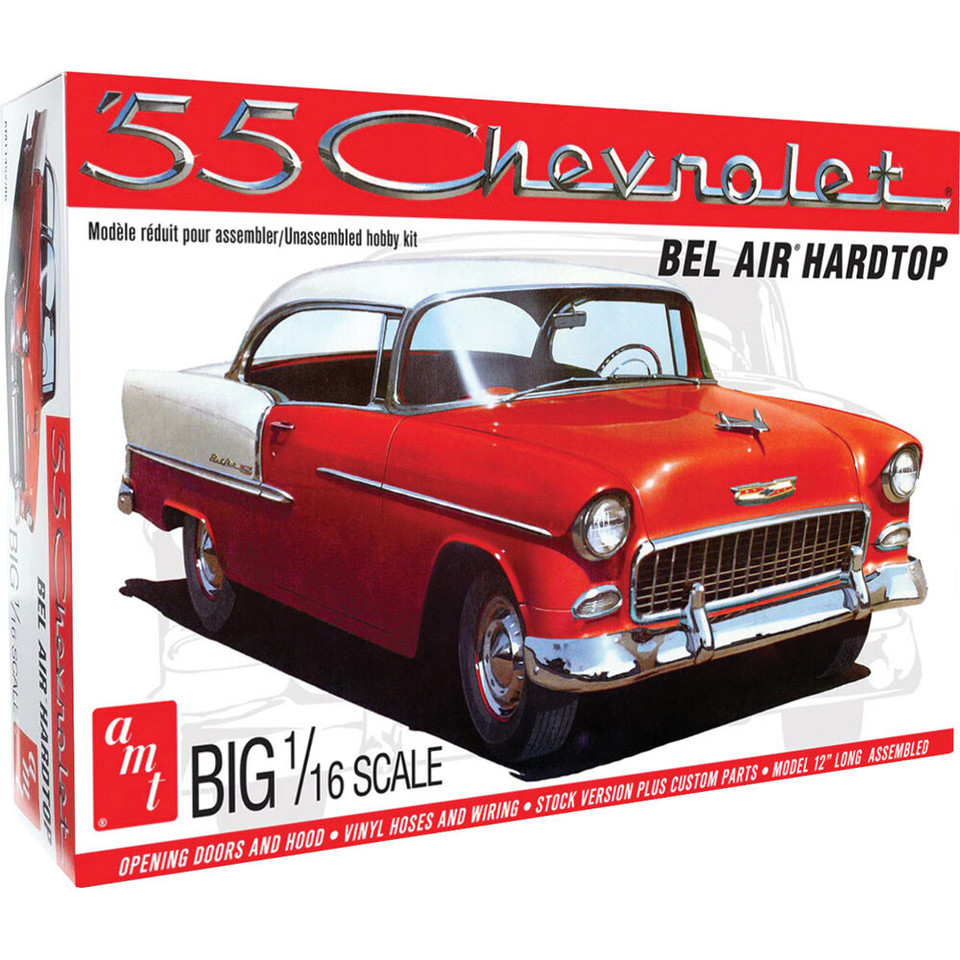 1955 Chevy Bel Air Hardtop 1/16 Kit Main Image