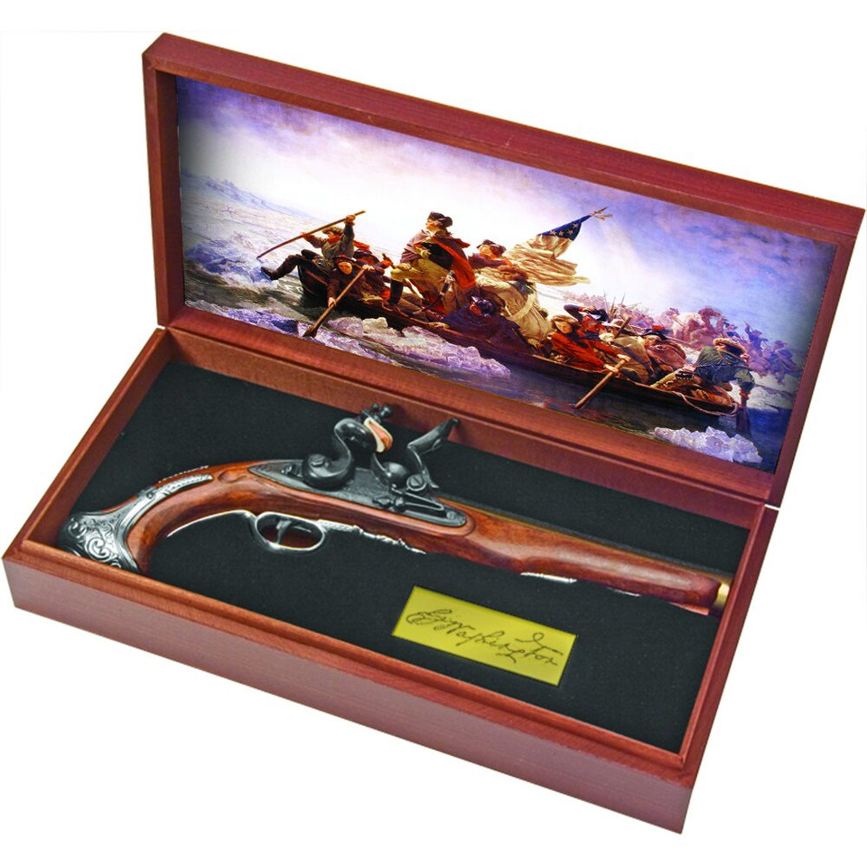 Colonial Replica George Washington Deluxe Boxed Flintlock Set Main Image