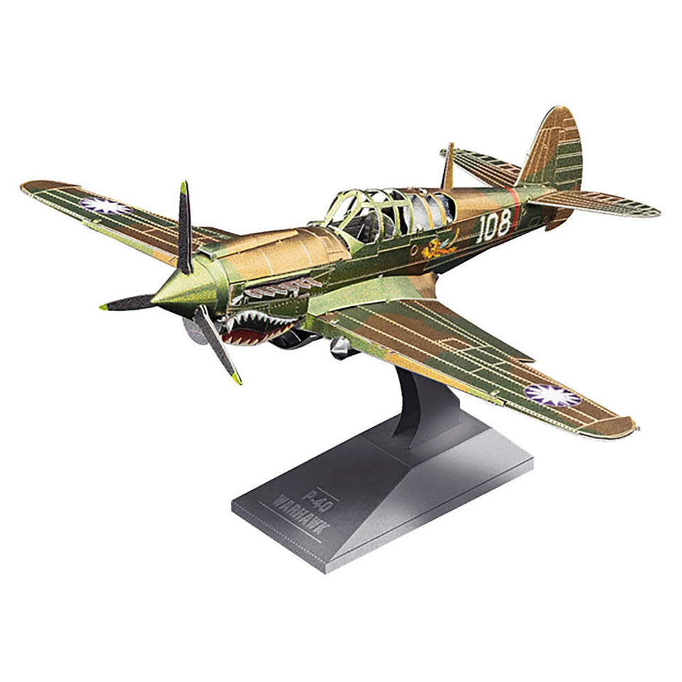 P-40 Warhawk 3D Metal Model Kit Main Image